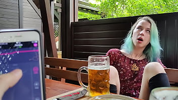 Remote Orgasm Control Of My Stepsister In Pub! Remote Orgasm Control Of My Stepsister In Pub!